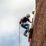 ODU, Old Dominion University, ROTC, Ainslie, Ainslie Football Stadium, rappelling, rappel, Army, Army ROTC, training, cadet, Army cadet, army cadet training, Norfolk, Norfolk Virginia, Virginia, training exercise, University