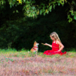 Shiba Inu, model, modeling, child model, female, dog, pet, animal, girl, blonde, Hayley Elizabeth,