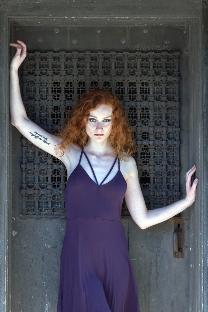 Alanamous, Maddy Salyers, Madeline Salyers, dancer, model, portrait, female, woman, beauty, pale, red head, redhead, Hermitage Museum and Gardens, Norfolk, Virginia